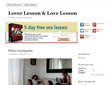Tablet Screenshot of loverlesson.com